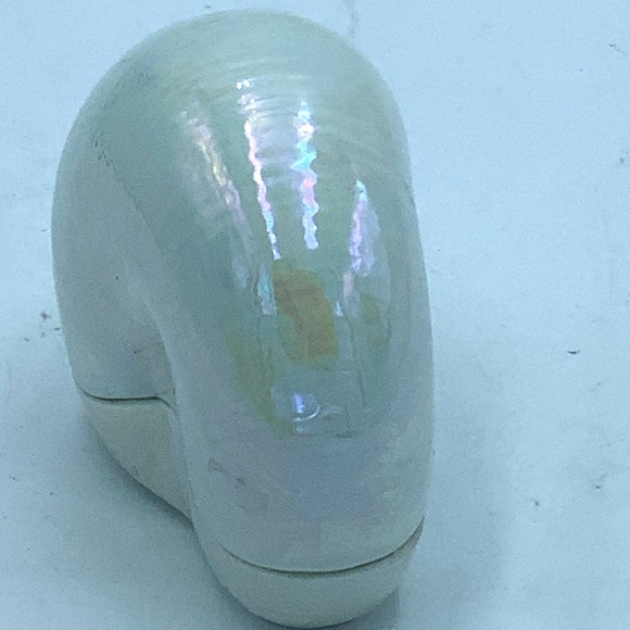 Vintage Lenox Nautilus Fine Porcelain Iridescent Sea Shell Trinket Box - Picture 5 of 10